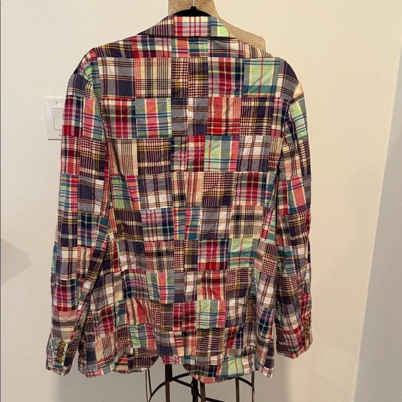 Vineyard Vines Madras Patchwork Blazer 44R NWT Kentucky Derby Preppy Sport Coat - Picture 4 of 16